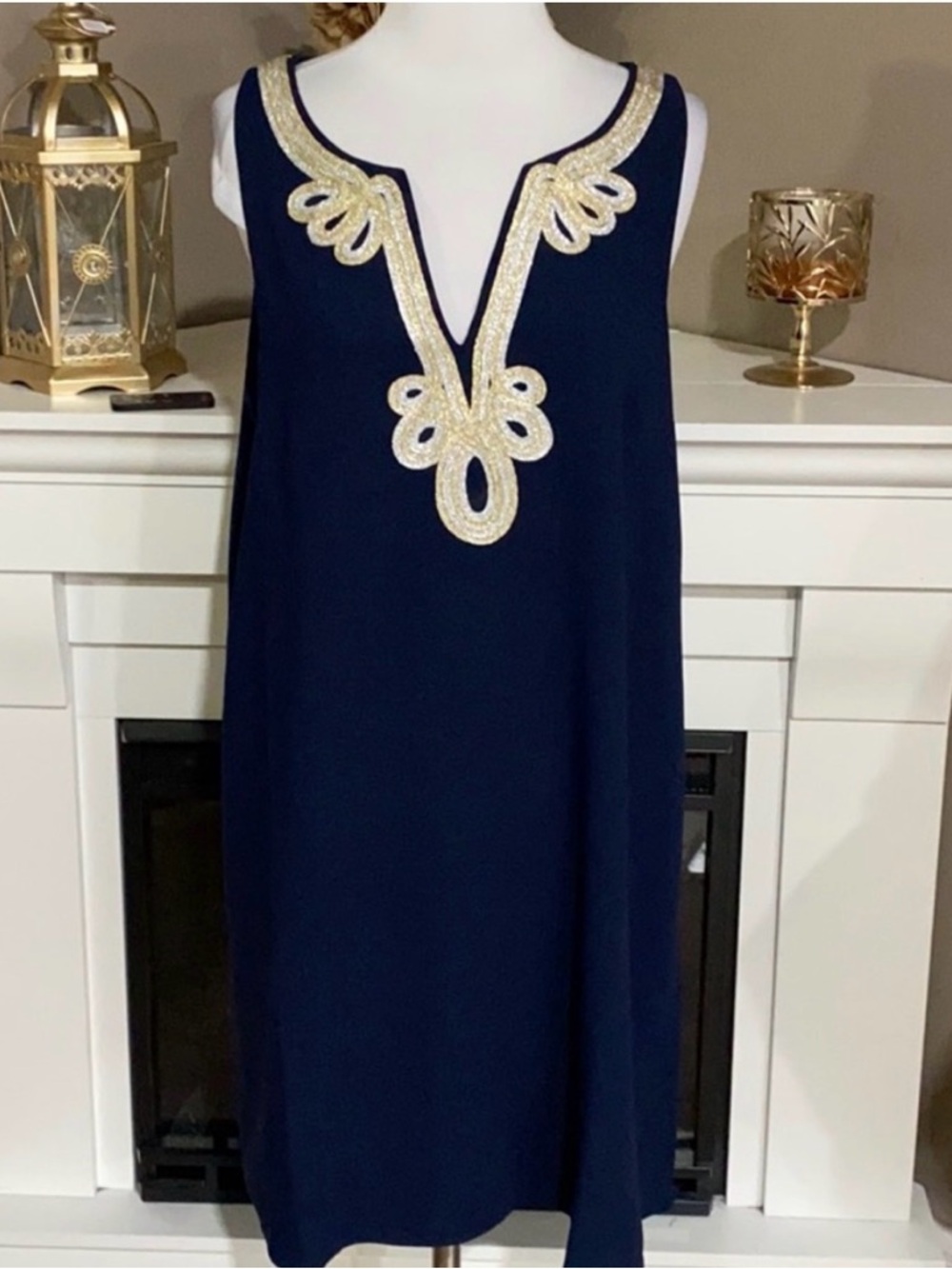 Lilly Pulitzer Cherlyn Soft Shift Dress Navy - Picture 4 of 8